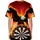 Powerful Bald Eagle Dartboard Blazing Flame - Independence Day Gift for Veterans Baseball Jersey - 4