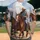 Cowboy Riding Galloping Horse Dusty Path Blue Sky - Western Lifestyle Gift for Rancher Baseball Jersey - 2