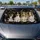 Four Sheltie Dogs Realistic Portrait For Road Trips And Outdoor Parking Dog Lovers Car Sunshade - 5
