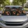 Funny Doberman Dogs In Sunglasses Driving Road Trip Cabin Decor For Dog Lovers Gift Car Sunshade - 2