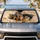 Cute Yorkshire Terrier Puppy On Cozy Ivory Bedding For Dog Lovers Travel Style Gift Car Sunshade - 1