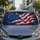 Abstract American Flag Paint Splatter Patriotic July Fourth Road Trip Decor For Veterans Car Sunshade - 2