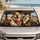 Startled Dog And Tabby Cat Road Trip Desert Adventure For Pet Lovers And Travelers Car Sunshade - 1