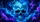 Glowing Blue Fire Skull With Cosmic Smoke For Gothic Fantasy Road Trip Style Fans Car Sunshade - 6