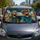 Undead Skeleton Road Trip Desert Horror Comedy For Halloween Desert Highway Fans Car Sunshade - 2