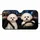 Two Bichon Frise Dogs Night City Drive Urban Commute Decor Gift For Dog Lovers And Fans Car Sunshade - 3