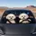 Two Bichon Frise Dogs Night City Drive Urban Commute Decor Gift For Dog Lovers And Fans Car Sunshade - 4