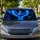 Electric Blue Flame Phoenix Fantasy Scene For Road Trips And Mythical Creature Fans Car Sunshade - 2