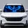 Electric Blue Flame Phoenix Fantasy Scene For Road Trips And Mythical Creature Fans Car Sunshade - 1