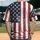 Distressed American Flag with White Stars and Weathered Stripes - Independence Day Gift for Military Veterans Baseball Jersey - 2