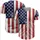Distressed American Flag with White Stars and Weathered Stripes - Independence Day Gift for Military Veterans Baseball Jersey - 5