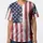 Distressed American Flag with White Stars and Weathered Stripes - Independence Day Gift for Military Veterans Baseball Jersey - 3