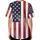 Distressed American Flag with White Stars and Weathered Stripes - Independence Day Gift for Military Veterans Baseball Jersey - 4