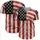 Heavily Distressed American Flag - Independence Day Celebration Gift for Veterans & Military Baseball Jersey - 5