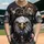Bald Eagle American Flag Skulls Independence Day Gift for Veterans Baseball Jersey - 1