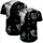 Black Lion Roaring Rocky Outcrop Stormy Sky - Wildlife Lover Gift Baseball Jersey - 5