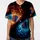 Winding Iridescent Scale Wormhole Tunnel With Glowing Portal Lights - Everyday Style Gift Baseball Jersey - 3