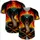 Menacing Cobra 8-Ball Billiard Cues Fiery Flames - Gift for Billiard Player Baseball Jersey - 5