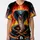 Menacing Cobra 8-Ball Billiard Cues Fiery Flames - Gift for Billiard Player Baseball Jersey - 3
