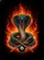 Menacing Cobra 8-Ball Billiard Cues Fiery Flames - Gift for Billiard Player Baseball Jersey - 6