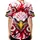Aggressive Eagle Red Eyes Golden Beak Black Chains Red Swirls - Bold Style Statement Baseball Jersey - 4