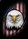 Piercing Eye Bald Eagle Distressed American Flag - Independence Day Gift for Veterans Baseball Jersey - 6
