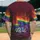 Rainbow Pride Flags 'Pride' Script - Show Your Support for Pride Celebration Events Baseball Jersey - 2