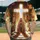 Jesus Cross Praying Hands Bible Faith Inspiration Gift for Christian Believer Baseball Jersey - 2