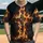 Flaming Wilda Cyde Wooden Cross Earth Mound Smoke - Apparel Gift Statement Wear Baseball Jersey - 1