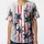 Distressed Dark Blue Stars Faded Red Stripes Paint Splatter - Everyday Use Baseball Jersey - 3