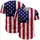Navy Blue Star Field Red Cream Vertical Stripes - Independence Day Gift for Veterans Baseball Jersey - 5