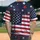American Flag Patriotic Stars - Independence Day Celebration for Veterans Baseball Jersey - 2