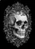 Skull Baroque Scroll Acanthus Leaves Maltese Cross - Statement Wear Gift Baseball Jersey - 6