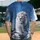 Majestic White Lion Snowy Icy Terrain Celestial Night Sky - Wildlife Lover Gift Baseball Jersey - 2