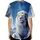Majestic White Lion Snowy Icy Terrain Celestial Night Sky - Wildlife Lover Gift Baseball Jersey - 4