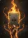 Ace of Spades Card Hand with Erupting Fire and Ember Sparks - Poker Player Gift Baseball Jersey - 6