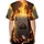 Ace of Spades Card Hand with Erupting Fire and Ember Sparks - Poker Player Gift Baseball Jersey - 4