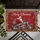 Sunglass Santa Motorcycle Merry Christmas Holly Border - Christmas Holiday Decor Doormat - 6