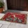 Sunglass Santa Motorcycle Merry Christmas Holly Border - Christmas Holiday Decor Doormat - 5