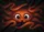 Reddish Orange Furry Creature Wide-Set Peeking Eyes - Home Decor Gift Doormat - 7