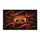 Reddish Orange Furry Creature Wide-Set Peeking Eyes - Home Decor Gift Doormat - 3