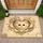 Fluffy Kitten Torn Heart Paw Prints - Kitten Lover Home Decor Gift Doormat - 1