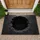 Broken Concrete Dark Void Fractured Rock Chasm - Industrial Home Decor Gift Doormat - 1