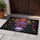 Vibrant Purple Sugar Skull Calavera Floral - Dia de los Muertos Home Decor Doormat - 5