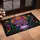 Vibrant Purple Sugar Skull Calavera Floral - Dia de los Muertos Home Decor Doormat - 4