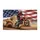 Motocross Rider American Flag - Independence Day Gift for Dirt Biker Doormat - 3
