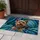 Yorkshire Terrier Dog Teal Fabric Home Decor Gift for Dog Lover Doormat - 5