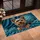 Yorkshire Terrier Dog Teal Fabric Home Decor Gift for Dog Lover Doormat - 4
