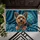 Yorkshire Terrier Dog Teal Fabric Home Decor Gift for Dog Lover Doormat - 6