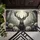 Majestic Stag Antlers Peonies Woodland Clearing - Home Decor Gift for Nature Lover Doormat - 6
